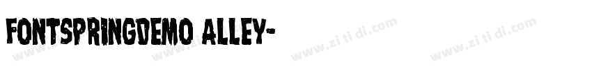 FONTSPRINGDEMO Alley字体转换